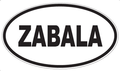 ZABALA - Oval Sticker