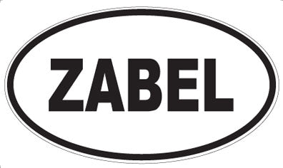 ZABEL - Oval Sticker