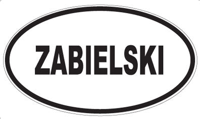 ZABIELSKI - Oval Magnet