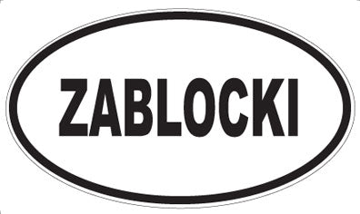 ZABLOCKI - Oval Magnet