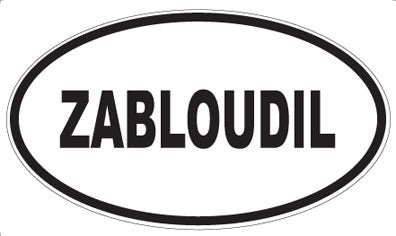 ZABLOUDIL - Oval Sticker