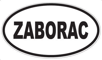 ZABORAC - Oval Sticker