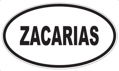 ZACARIAS - Oval Sticker
