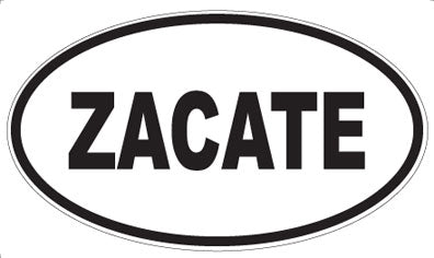 ZACATE - Oval Sticker