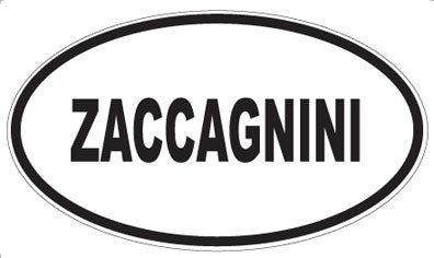 ZACCAGNINI - Oval Sticker
