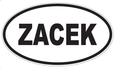 ZACEK - Oval Sticker