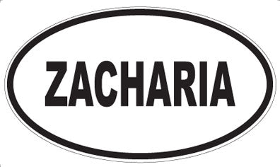 ZACHARIA - Oval Magnet