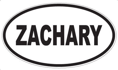 ZACHARY - Oval Magnet