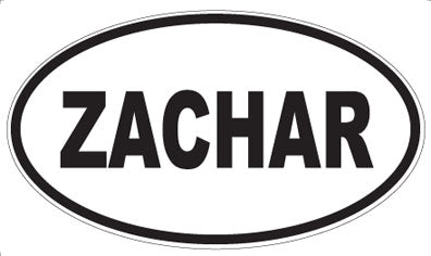 ZACHAR - Oval Magnet