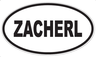 ZACHERL - Oval Sticker