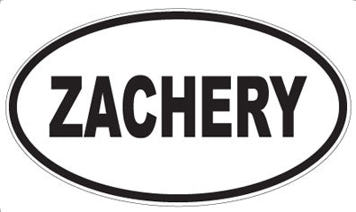 ZACHERY - Oval Magnet