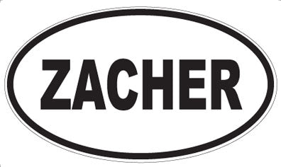 ZACHER - Oval Magnet