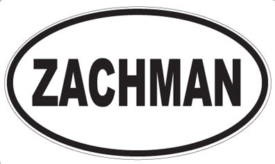 ZACHMAN - Oval Magnet