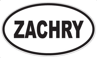 ZACHRY - Oval Sticker