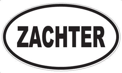 ZACHTER - Oval Sticker
