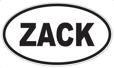 ZACK - Oval Magnet