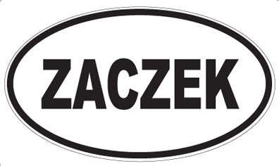ZACZEK - Oval Magnet