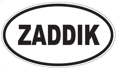ZADDIK - Oval Sticker