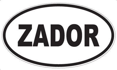 ZADOR - Oval Sticker