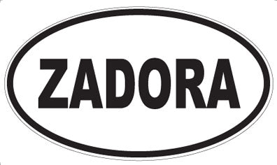ZADORA - Oval Sticker