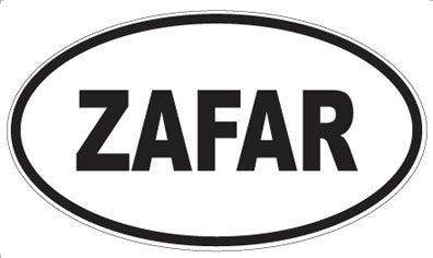 ZAFAR - Oval Sticker