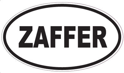 ZAFFER - Oval Sticker