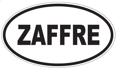 ZAFFRE - Oval Sticker