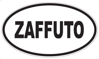 ZAFFUTO - Oval Sticker