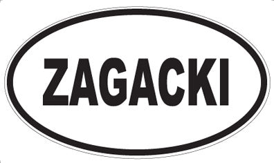 ZAGACKI - Oval Sticker