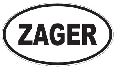 ZAGER - Oval Sticker