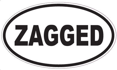 ZAGGED - Oval Sticker