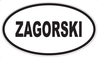 ZAGORSKI - Oval Magnet