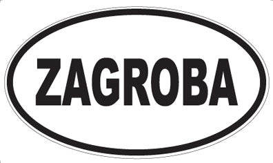 ZAGROBA - Oval Magnet
