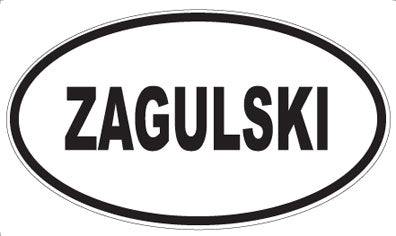 ZAGULSKI - Oval Sticker