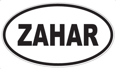 ZAHAR - Oval Sticker