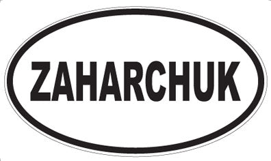 ZAHARCHUK - Oval Sticker
