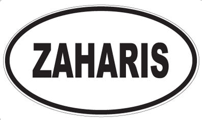 ZAHARIS - Oval Sticker