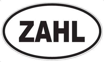 ZAHL - Oval Sticker
