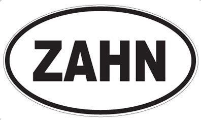 ZAHN - Oval Sticker