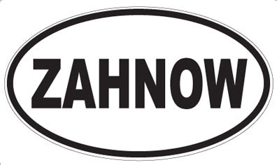 ZAHNOW - Oval Sticker