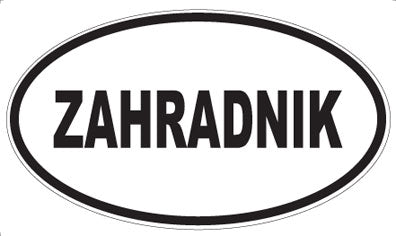 ZAHRADNIK - Oval Magnet