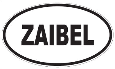 ZAIBEL - Oval Sticker