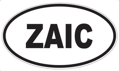 ZAIC - Oval Sticker