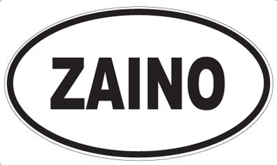 ZAINO - Oval Sticker