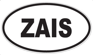 ZAIS - Oval Sticker