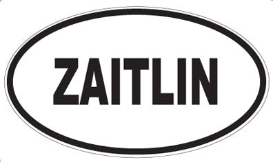ZAITLIN - Oval Sticker