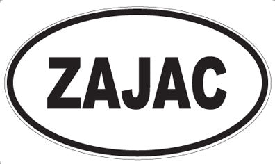 ZAJAC - Oval Magnet