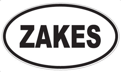ZAKES - Oval Sticker