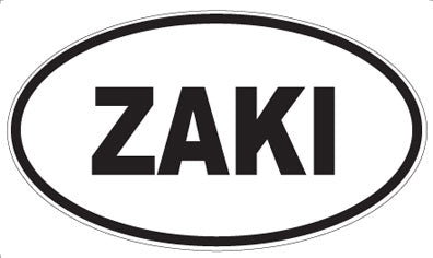 ZAKI - Oval Sticker