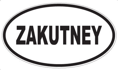ZAKUTNEY - Oval Magnet